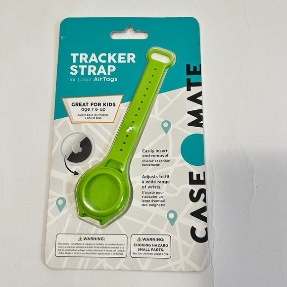 Lot of 2 Case-Mate TRACKER STRAP for Apple AirTag Green great for kids - Picture 9 of 9
